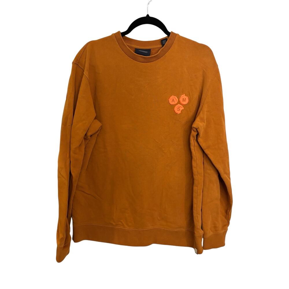 Scotch & Soda Sweatshirt Mens Large Amsterdams Blauw Pullover Burnt Orange Knit